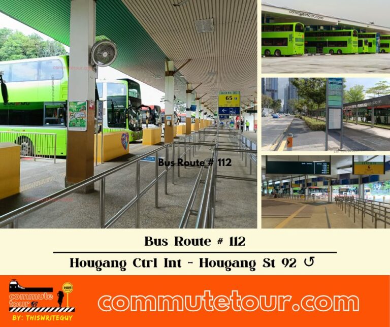 SG Bus Route 112 Schedule, Bus Stops and Route Map from Hougang Central Interchange to Hougang Street 92 Loop ↺ | Singapore