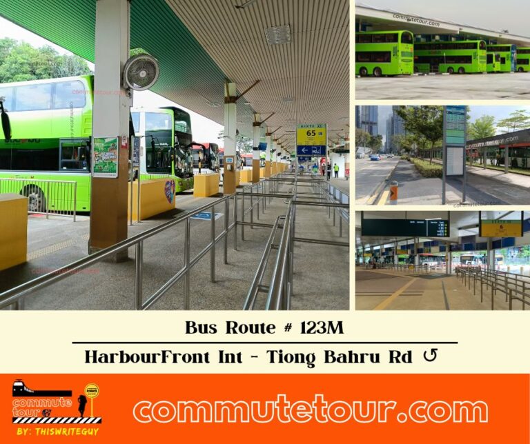 SG Bus 123M Route Map, Bus Schedule and Stops from HarbourFront Interchange to Tiong Bahru Road Loop ↺ | Singapore