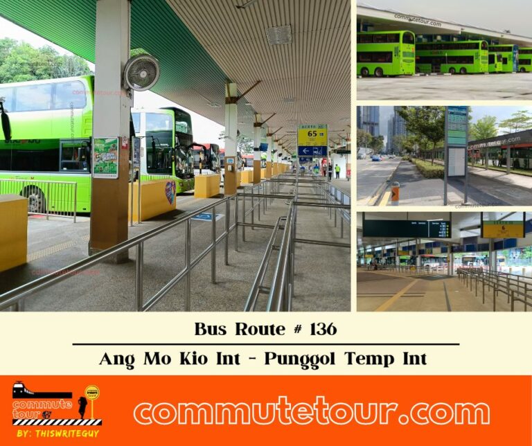 SG Bus 136 Route Map, Bus Schedule and Stops from Ang Mo Kio Interchange to Punggol Temp Interchange (vice versa) | Singapore
