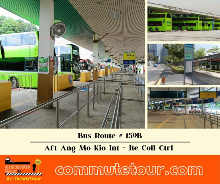 SG Bus Route 159B | Aft Ang Mo Kio Interchange – Ite Coll Central | Bus Schedule, Stops and Route Map | Singapore | 2023