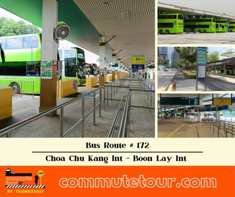 SG Bus 172 Route Map, Bus Schedule and Stops from Choa Chu Kang Interchange to Boon Lay Interchange (vice versa) | Singapore