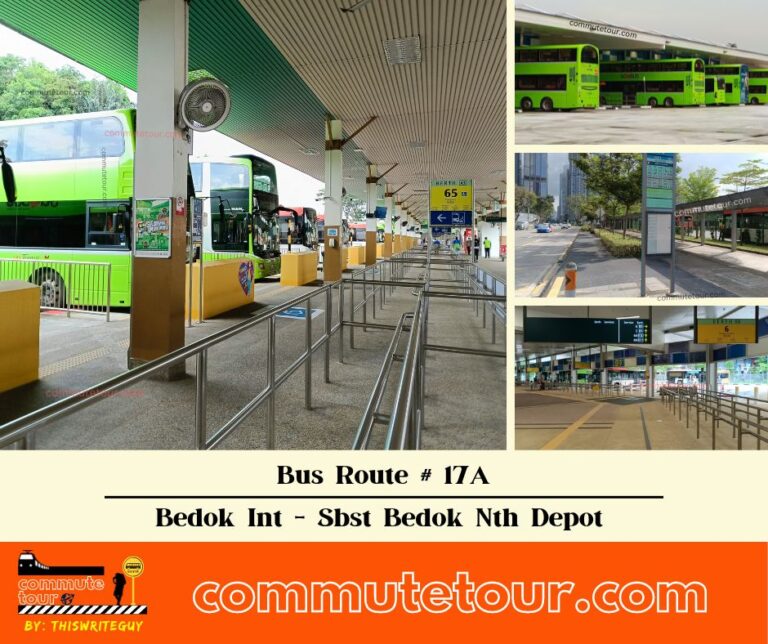 SG Bus Route 17A Schedule, Bus Stops and Route Map from Bedok Interchange to Sbst Bedok North Depot → One Way | Singapore
