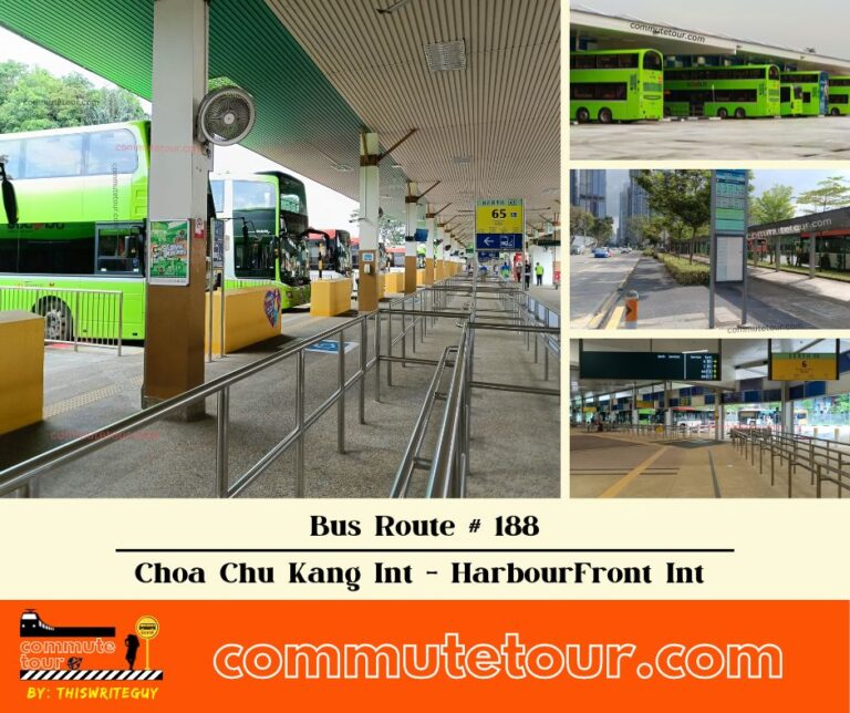 SG Bus 188 Route Map, Bus Schedule and Stops from Choa Chu Kang Interchange to HarbourFront Interchange (vice versa) | Singapore