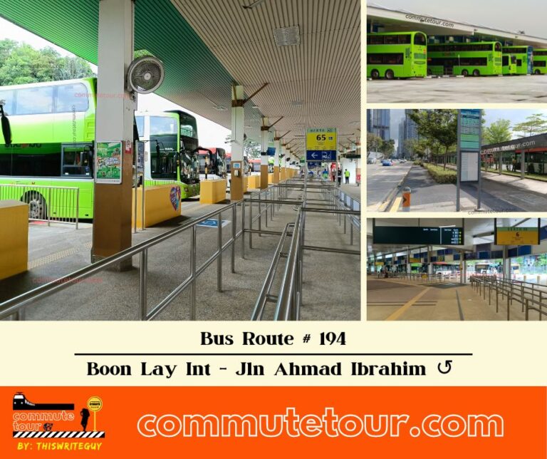 SG Bus Route 194 Schedule, Bus Stops and Route Map from Boon Lay Interchange to Jalan Ahmad Ibrahim Loop ↺ | Singapore