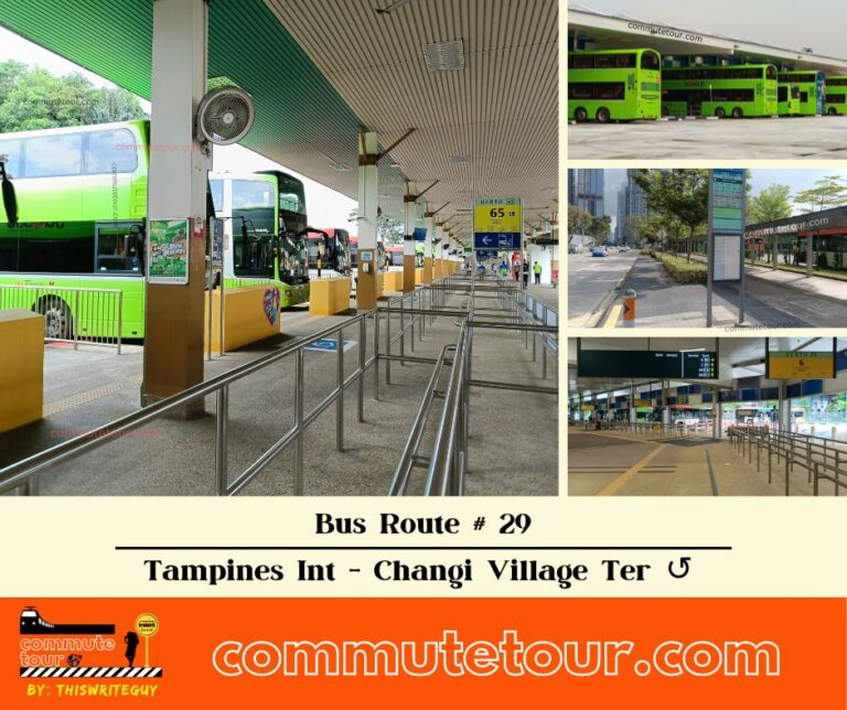 SG Bus 29 Route Map, Bus Schedule and Stops from Tampines Interchange to Changi Village Terminal ↺ | Singapore