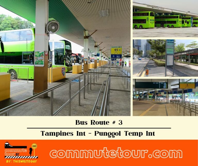 SG Bus 3 Route Map, Bus Schedule and Stops from Tampines Interchange to Punggol Temp Interchange | Singapore