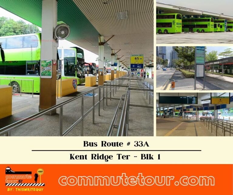 SG Bus Route 33A Schedule, Bus Stops and Route Map from Kent Ridge Terminal to Blk 1 → One Way | Singapore