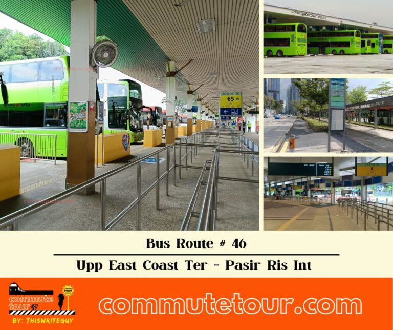 SG Bus 46 Route Map, Bus Schedule and Stops from Upper East Coast Terminal to Pasir Ris Interchange | Singapore