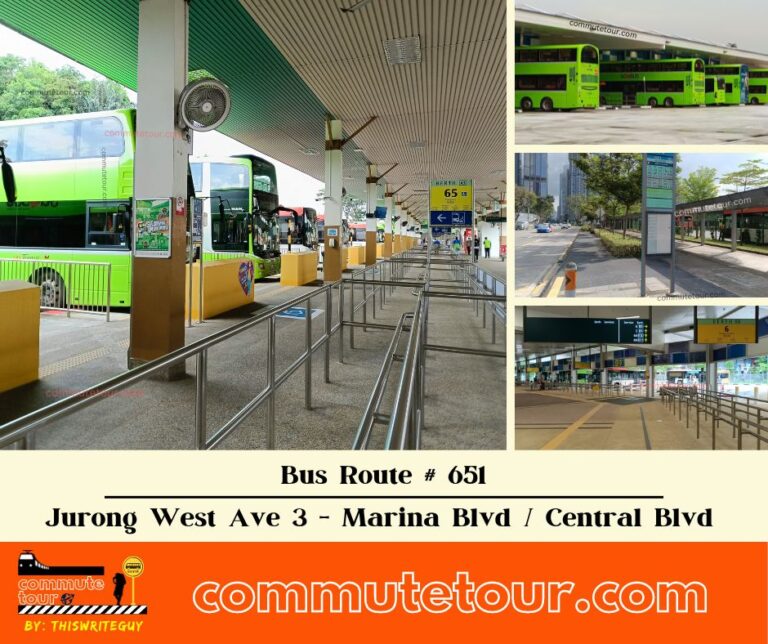 SG Bus Route 651 Schedule, Bus Stops and Route Map from Jurong West Avenue 3 to Marina Boulevard / Central Boulevard (vice versa) | Singapore