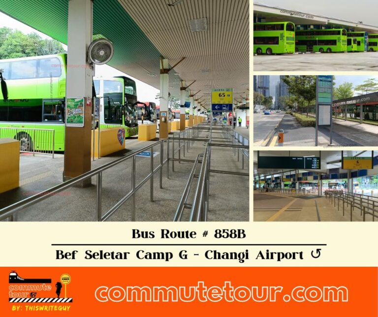 SG Bus Route 858B Schedule, Bus Stops and Route Map from Seletar Camp G to Changi Airport Loop ↺ | Singapore