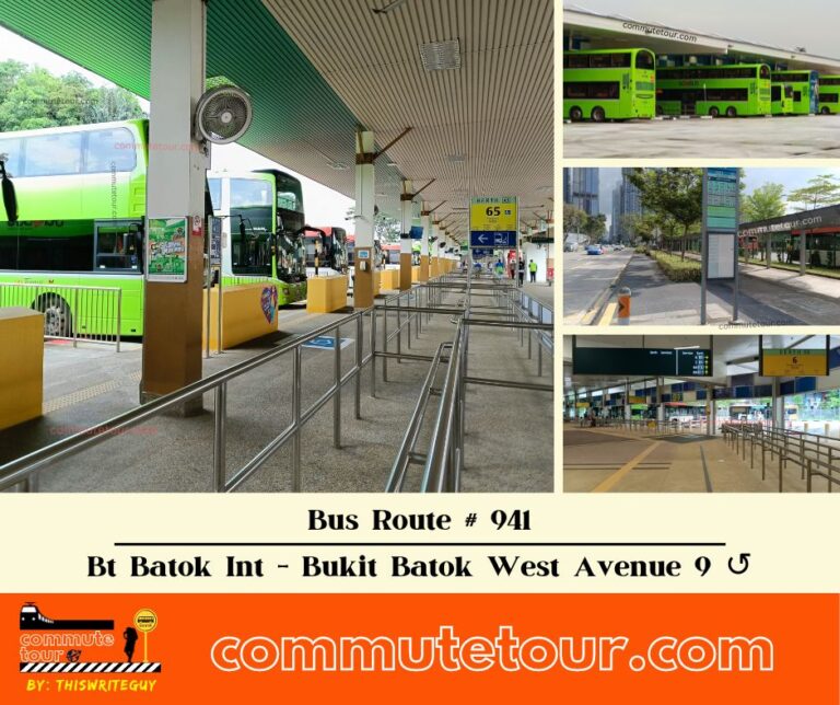 SG Bus Route 941 Schedule, Bus Stops and Route Map from Bukit Batok Interchange to Bukit Batok West Avenue 9 Loop ↺ | Singapore