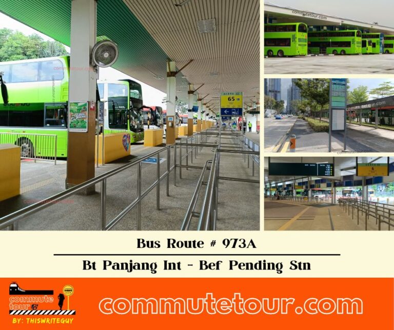 SG Bus Route 973A Schedule, Bus Stops and Route Map from Bukit Panjang Interchange to Pending Station → One Way | Singapore