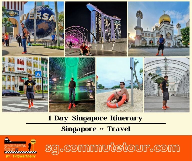 Getting Around Singapore in 1 day Itinerary Complete with Route Map, MRT / Bus Transfers and Schedule