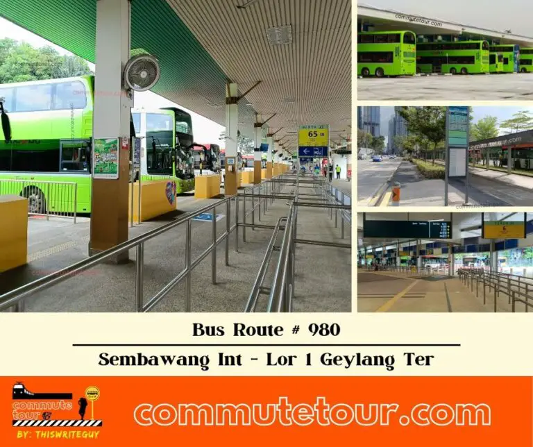 Bus 980 Route Map, Schedule and Bus Stops | Singapore